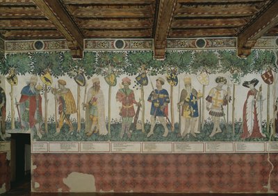The Nine Worthies and the Nine Worthy Women (detail) by Giacomo Jaquerio